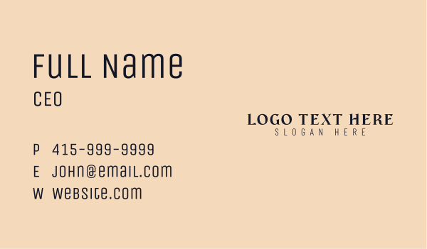 Deluxe Apparel Wordmark Business Card Design Image Preview