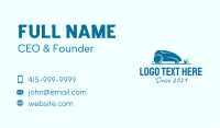 Blue Lawn Mower  Business Card Image Preview