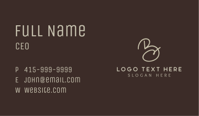 Classic Letter BC Business  Business Card Image Preview