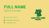 Leprechaun Shamrock Hat  Business Card Design