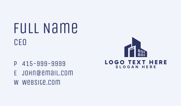 Warehouse Building Facility Business Card Design Image Preview