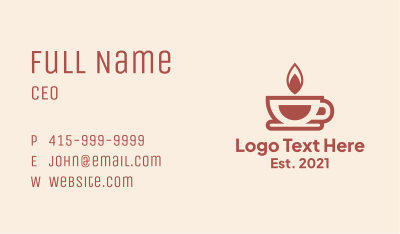 Tealight Candle Business Card Image Preview