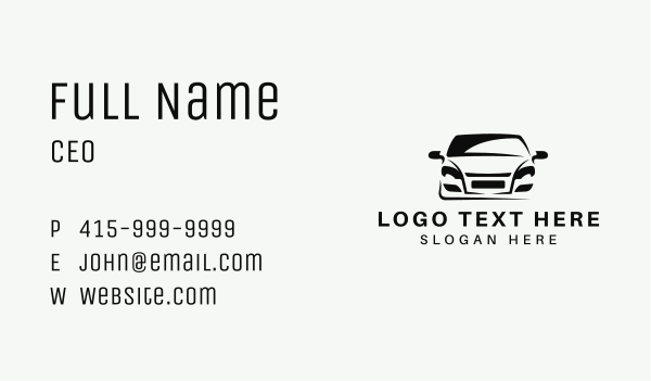 Sedan Automotive Vehicle Business Card Design Image Preview