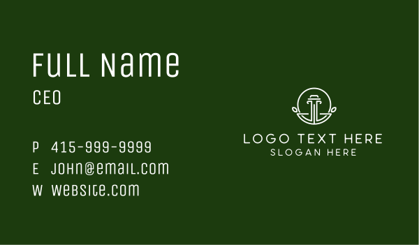 White Column Insurance  Business Card Design Image Preview