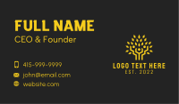 Gold Human Tree Foundation  Business Card Image Preview