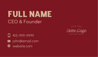 Classic Simple Wordmark Business Card Image Preview