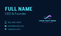 Infinity Wave Loop Business Card Design