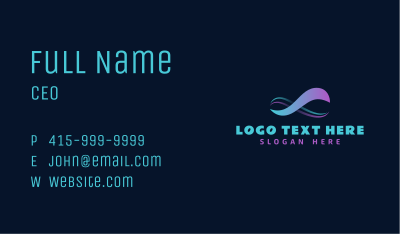 Infinity Wave Loop Business Card Image Preview