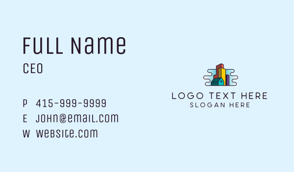 Metropolis Property City Skyline Business Card Design Image Preview