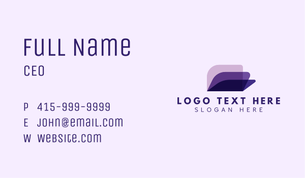 Abstract Layered Files Business Card Design Image Preview