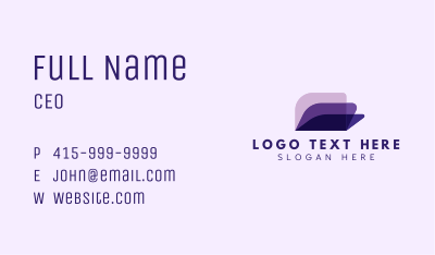 Abstract Layered Files Business Card Image Preview