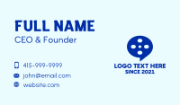 Film Reel Chat Bubble Business Card Design