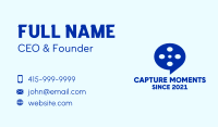 Film Reel Chat Bubble Business Card Image Preview