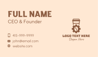 Coffee Bean Cogwheel Business Card Image Preview