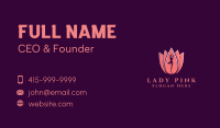 Pink Yoga Wellness Business Card Image Preview