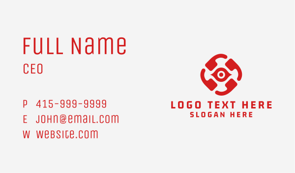 Eye Vision Lens Business Card Design Image Preview