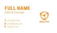 Orange Fan Business Card Image Preview