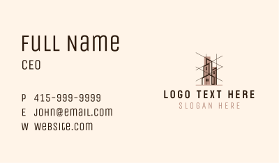 Building Architecture Draftsman Business Card Image Preview