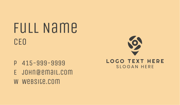 Location Pin Navigation Business Card Design Image Preview