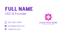 Natural Flower Petals Lettermark Business Card Preview