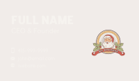 Retro Christmas Santa Claus Business Card Image Preview