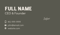 Luxury Handwritten Wordmark Business Card Image Preview