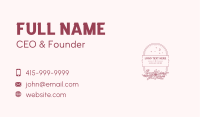 Oval Floral Garden Frame Business Card Image Preview