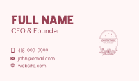 Oval Floral Garden Frame Business Card Image Preview