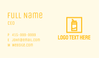 Yellow Tropical Juice Business Card Image Preview