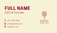 Organic Wine Glass Business Card Image Preview