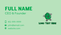 Mint Leaf Cartoon Business Card Design