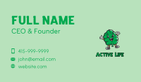 Mint Leaf Cartoon Business Card Image Preview