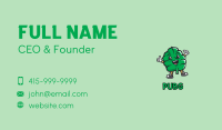 Mint Leaf Cartoon Business Card Image Preview