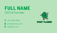 Mint Leaf Cartoon Business Card Image Preview