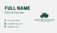 Green Hippo Mascot Business Card Image Preview