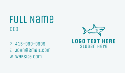 Shark Aquarium Wildlife  Business Card