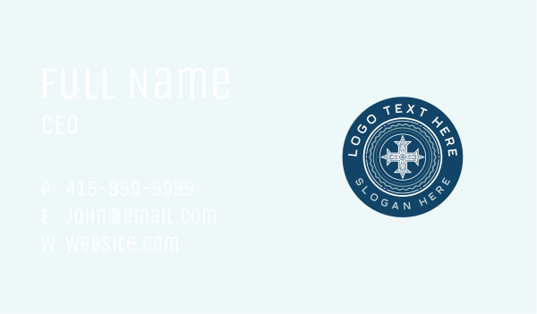 Christian Chapel Church Cross Business Card Design Image Preview