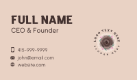 Camera Lens Flower Business Card Design