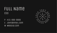 White Emblem Business Letter Business Card Image Preview