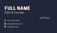 Elegant Company Wordmark Business Card Design