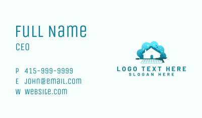 Pressure Wash Cleaning Business Card Image Preview