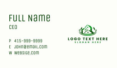 Residential House Landscaping Business Card Image Preview