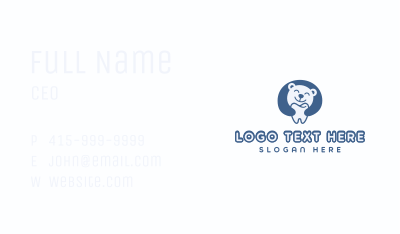 Bear Dental Tooth Business Card Image Preview