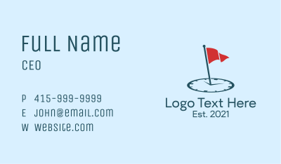 Flag Alarm Clock  Business Card Image Preview