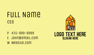 Church Sunlight Mosaic  Business Card Image Preview