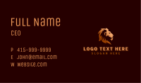 Wild Lion Safari Business Card Image Preview