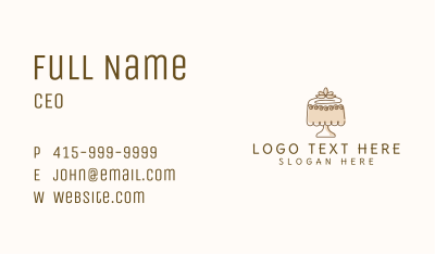 Floral Cake Decoration Business Card Image Preview
