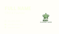 Organic Cannabis Meditation Business Card Image Preview