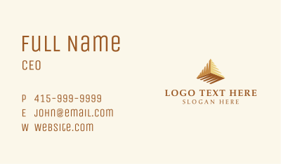 Pyramid Landmark Contractor Business Card Image Preview