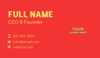 Chinese Wordmark Business Card Image Preview